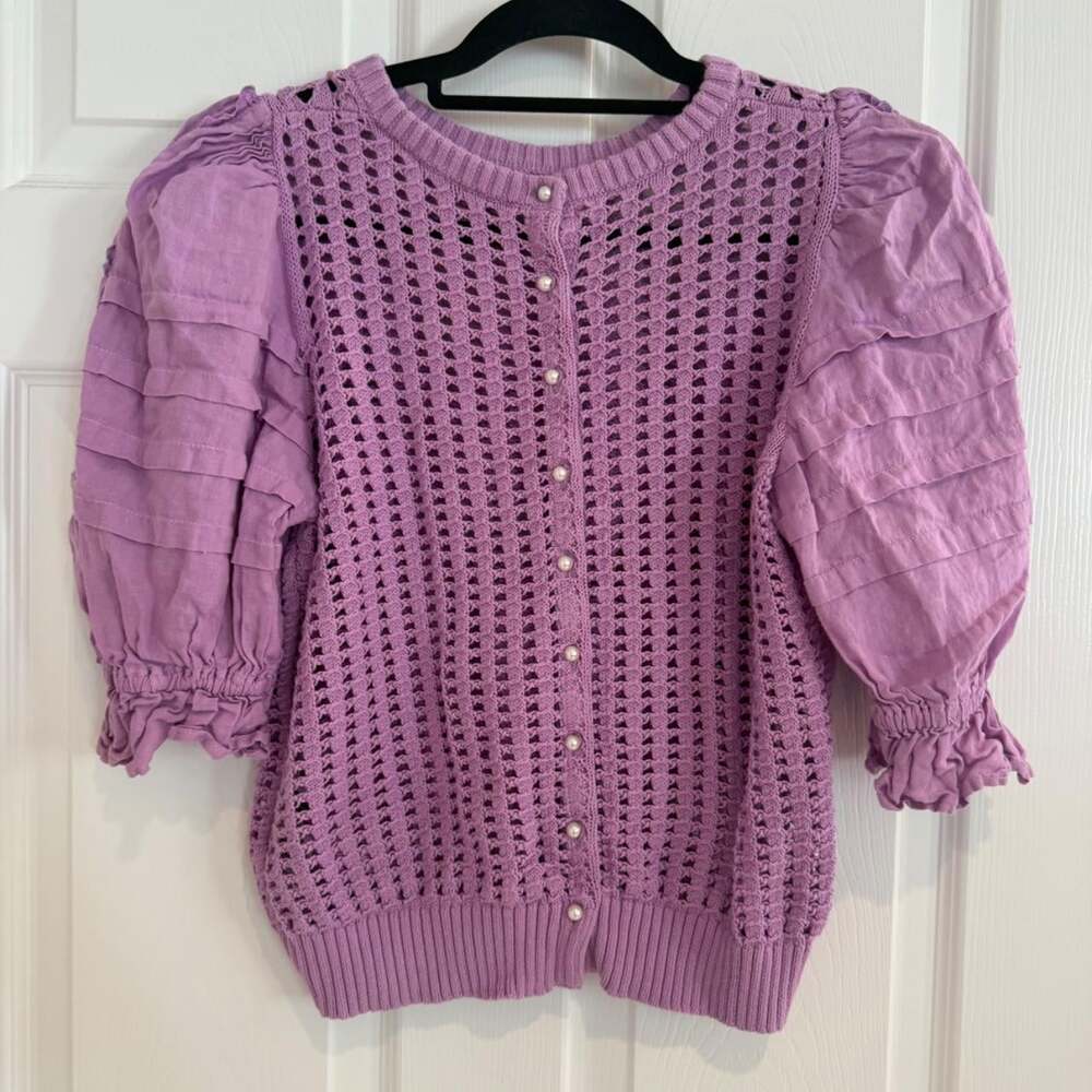 Women's Purple Cardigan